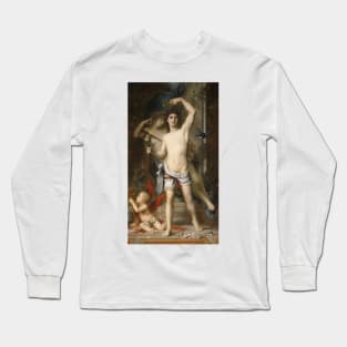 The Young Man And Death by Gustave Moreau Long Sleeve T-Shirt